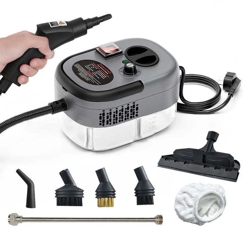 2500W High-Temperature Handheld Steam Cleaner for Home, Car, Kitchen, and More