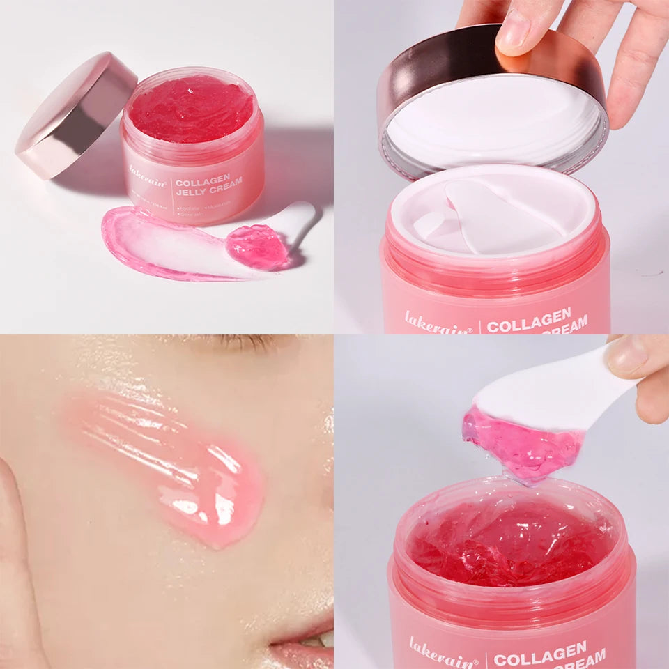 Moisturizing Collagen Jelly Cream with Niacinamide and Hydrolyzed Collagen 100ml Anti-Aging Firming Hydrating Face Cream