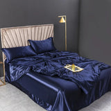 100% Pure Silk Bedding Set – Luxury Duvet Cover, Bed Sheet & Pillowcases thumbnail 39