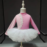 Girls Long Sleeve Ballet Dress Kids Ballet Leotard Tutu Skirt Gymnastics Dance Costume thumbnail 11