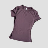 Women Seamless Yoga Top – Short Sleeve Fitness & Activewear Shirt thumbnail 20