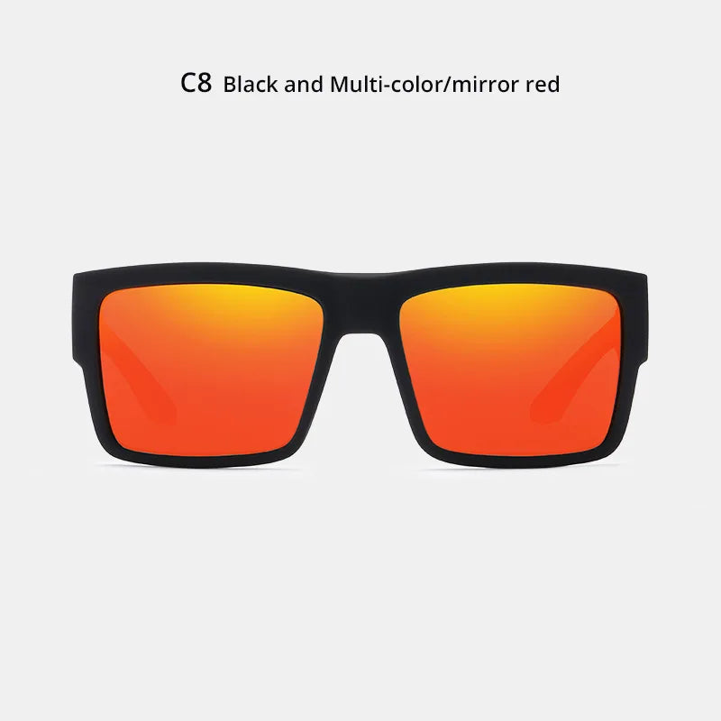 KDEAM Classic Square Polarized Sports Sunglasses UV400 Windproof Outdoor Fishing Driving Shades for Men KD093
