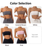 Strapless Quick-Dry Sports Bra Women’s Tube Top Yoga & Fitness Gym Wear thumbnail 8