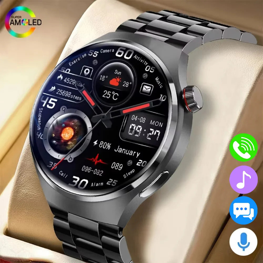G.L Wear 2025 Men's Smart Watch HD Display Health & Fitness Tracking Bluetooth Calling Sports Smartwatch