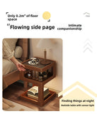 Solid Wood Bedside Table with Storage – Modern Minimalist Bedroom Side Table thumbnail 10