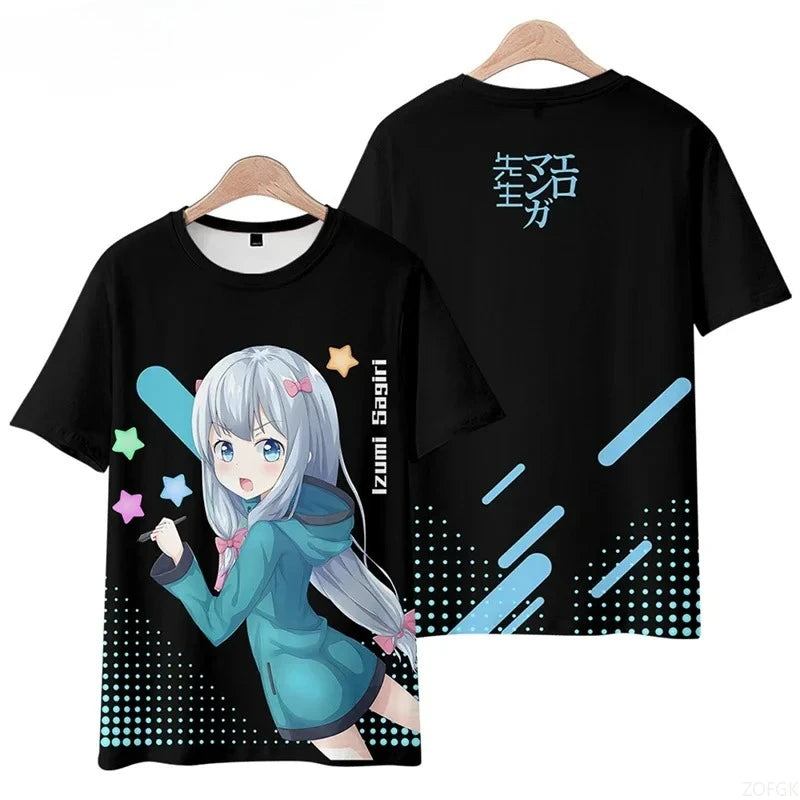 Anime 3D Graphic T-Shirt Unisex Short Sleeve Streetwear Tee for Kids & Adults