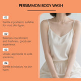 Persimmon Moisturizing Body Wash 120ml – Natural Deodorant Shower Gel for Odor Control & Soft Skin thumbnail 2