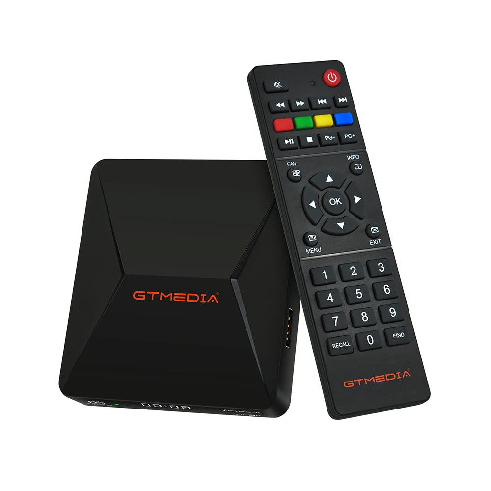 GTMEDIA iFire2 1080P FHD TV Box with M3U Decoder, H.265 HEVC 10bit, Built-in 2.4G WiFi & Ethernet, Android Media Player