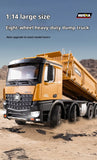 536 12-Channel 1:14 Alloy Remote Control 8-Wheel Heavy-Duty Engineering Dump Truck Toy with Lights thumbnail 8