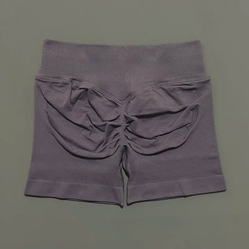 Women High Waist Fitness Shorts – Yoga, Gym, Running Sportswear