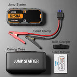 Car 6250A 30000mAh Portable 12V Jump Starter Power Bank Auto Battery Charger Booster thumbnail 6