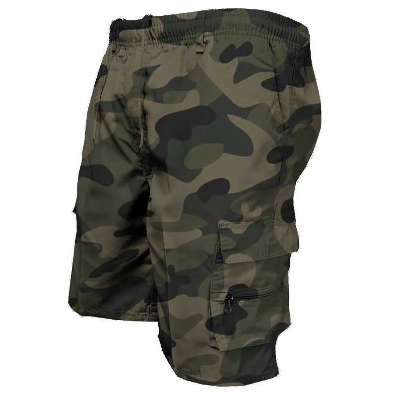 Men’s Casual Cargo Shorts with Big Pockets – Loose Fit Safari Style (Spring/Summer)