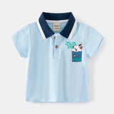 Fashion Kids Boys Polo Shirt – Luxury Stand Collar Summer Tee, Soft Breathable Cotton thumbnail 39