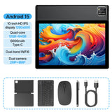 BAKEN 10-Inch Android 15 Tablet PC – 12GB RAM (3+9GB) + 64GB Storage, WiFi 6, Quad-Core Processor, Dual Camera, 6000mAh Battery thumbnail 15