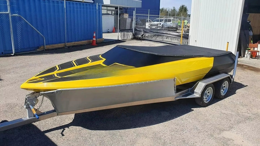 Fully Welded Aluminum Jet Ski Boat Hull Kit – 12ft Sports Yacht for River Racing