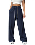 Autumn & Winter Women’s Elastic Waist Wide Leg Casual Pants thumbnail 6