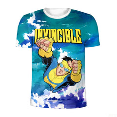 Anime Invincible 3D Printed Oversized Summer T-Shirt – Unisex Casual Tee for Men, Women & Kids