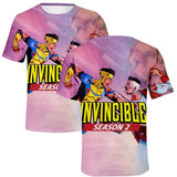 Anime Invincible 3D Printed Oversized Summer T-Shirt – Unisex Casual Tee for Men, Women & Kids thumbnail 25