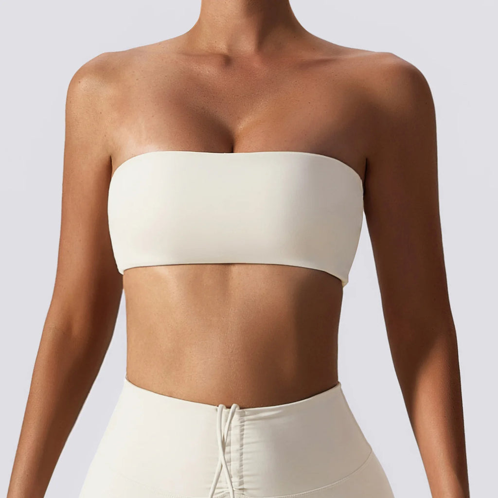 Strapless Quick-Dry Sports Bra Women’s Tube Top Yoga & Fitness Gym Wear