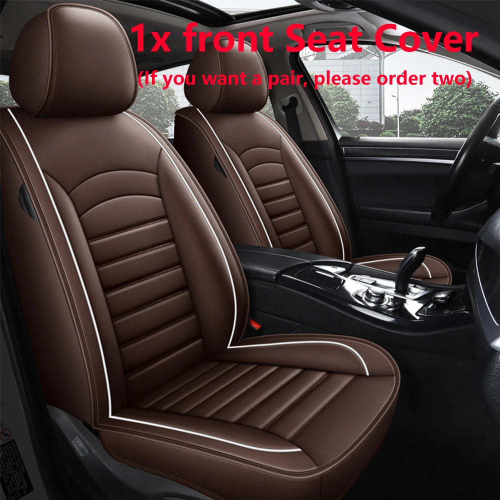 Leather Universal Car Seat Cover for BMW X1 X3 X4 X5 X6 F10 F20 320 520 525 E36 E46 Waterproof Interior Seat Protector
