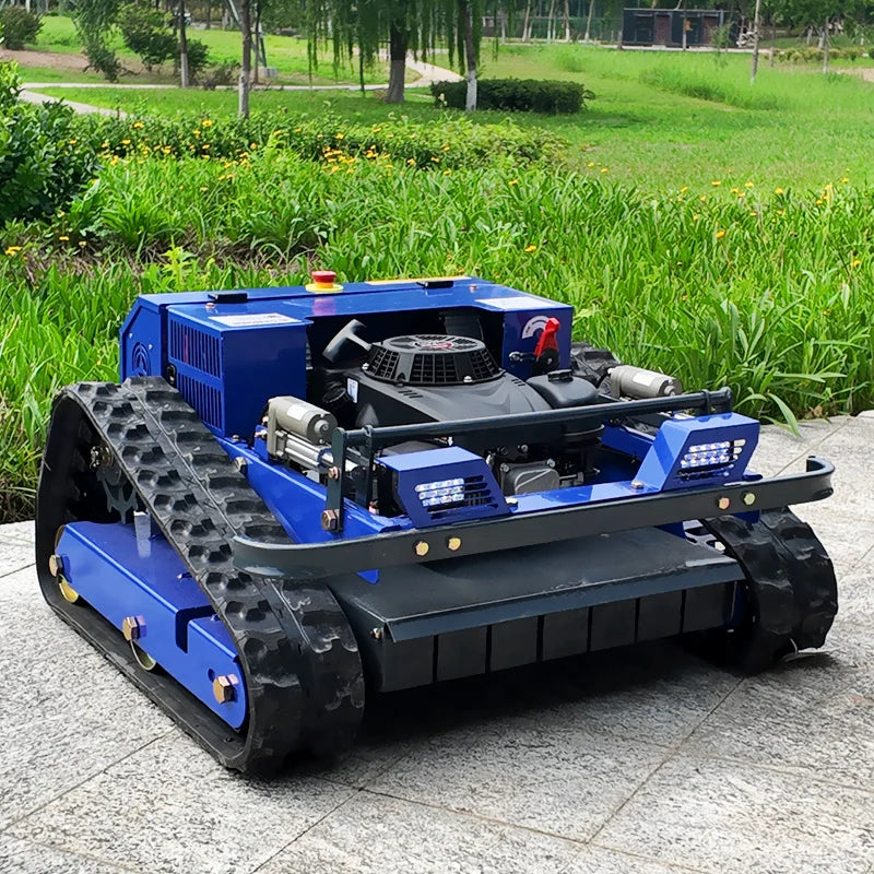 Customised Remote-Controlled All-Terrain Lawn Mower Robot – Self-Propelled Zero-Turn Petrol Mower