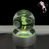 Pokemon 5cm Crystal Ball 3D LED Night Light – Pikachu, Charizard, Gengar & Eevee Gift Model thumbnail 14