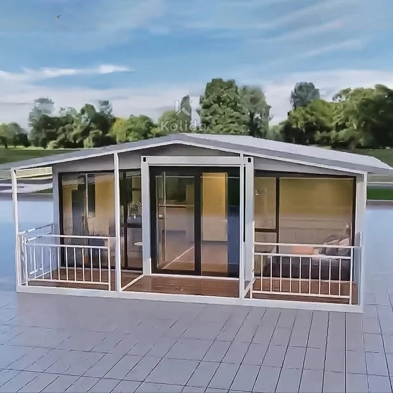 Expandable Container House Prefab Tiny Home 20ft / 40ft Flat Pack Granny House