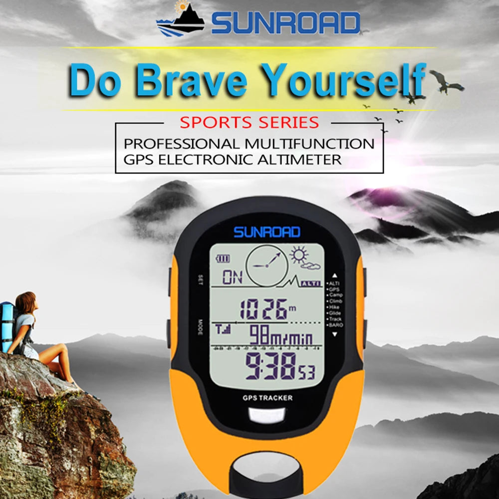 Portable Digital Altimeter, Barometer, Compass & GPS Navigation Receiver – FR510
