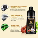3-in-1 Instant Hair Coloring Shampoo – Natural Black & Herbal Brown, 500ml, Unisex Hair Dye thumbnail 4