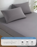 Grounding Earthing Fitted Sheet Cal King 183x213cm Cotton Silver Fibre Sheet with Grounding Cord 400TC thumbnail 8