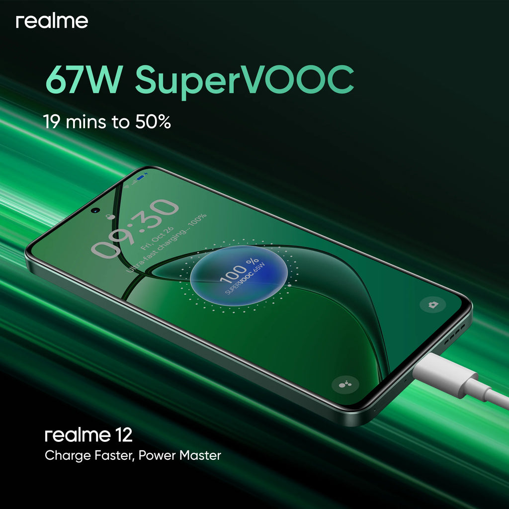 realme 12 4G Smartphone 50MP Sony OIS Camera Snapdragon 685 6.67" 120Hz AMOLED 67W Charge NFC