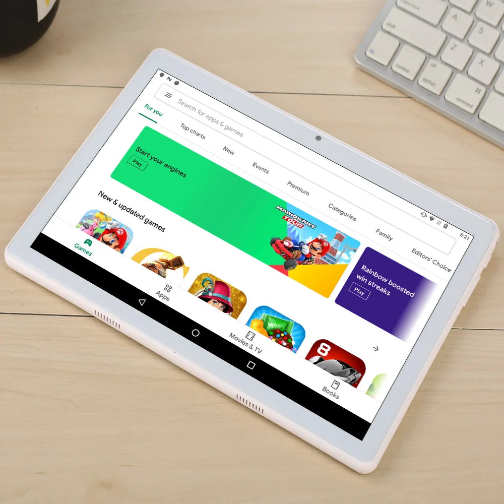 BDF 10.1 Inch Octa Core Tablet 4GB RAM 64GB ROM Dual SIM 3G Android 11 WiFi Bluetooth IPS Display