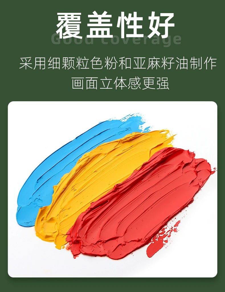 170ml Phoenix Large Tube Oil Paint – Non-Toxic, High Tint Strength, Mixable Artist Paint for Canvas & DIY Art