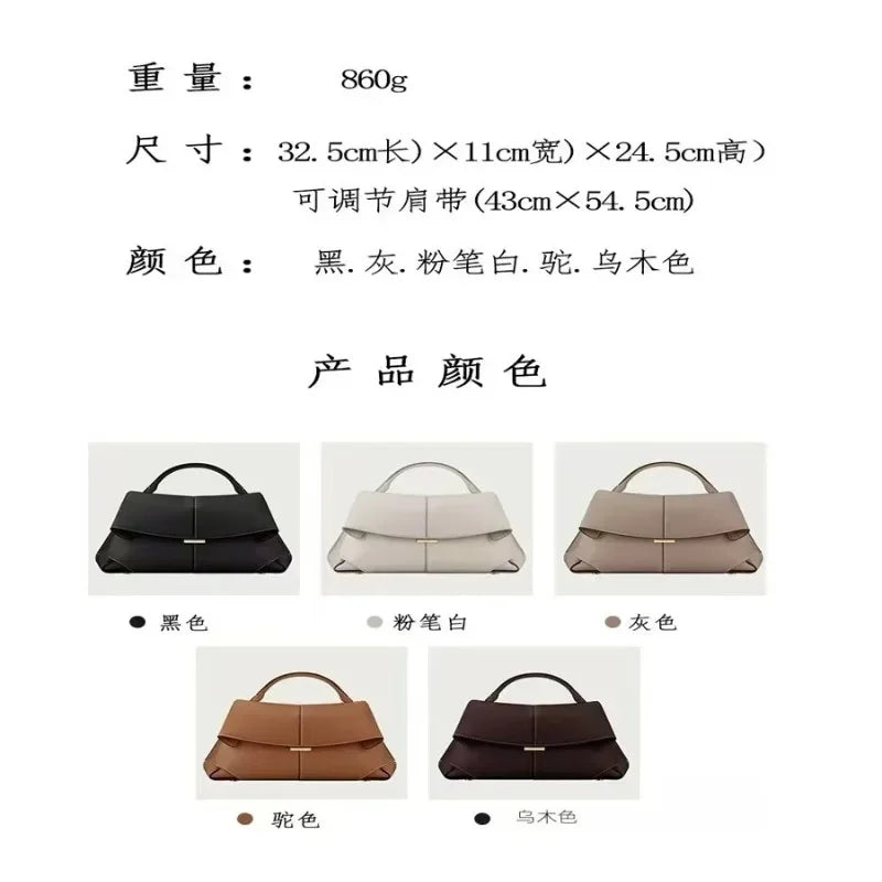 Women’s Pleated Faux Leather Handbag – Luxurious Texture Shell Shoulder Bag