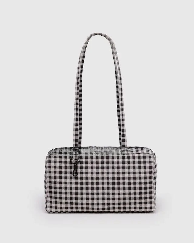 Large Capacity Square Shoulder Bag – Casual Canvas Bowler Handbag for Everyday Use