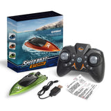 Mini Remote Control Boat 5 km/h – Wireless High-Speed Model Boat with LED Lights thumbnail 24