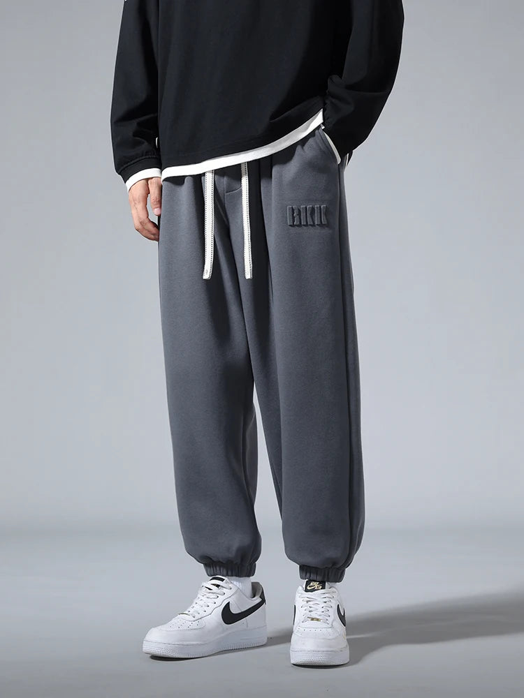 Men’s Big Size Hip Hop Jogger Sweatpants 6XL–8XL Loose Fit Cotton Blend Pants