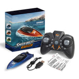Mini Remote Control Boat 5 km/h – Wireless High-Speed Model Boat with LED Lights thumbnail 23