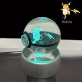Pokemon 5cm Crystal Ball 3D LED Night Light – Pikachu, Charizard, Gengar & Eevee Gift Model thumbnail 17