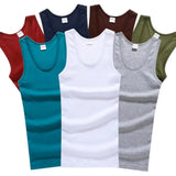 Men’s Sleeveless Cotton Fitness Tank Top – Breathable Summer Gym Vest thumbnail 1