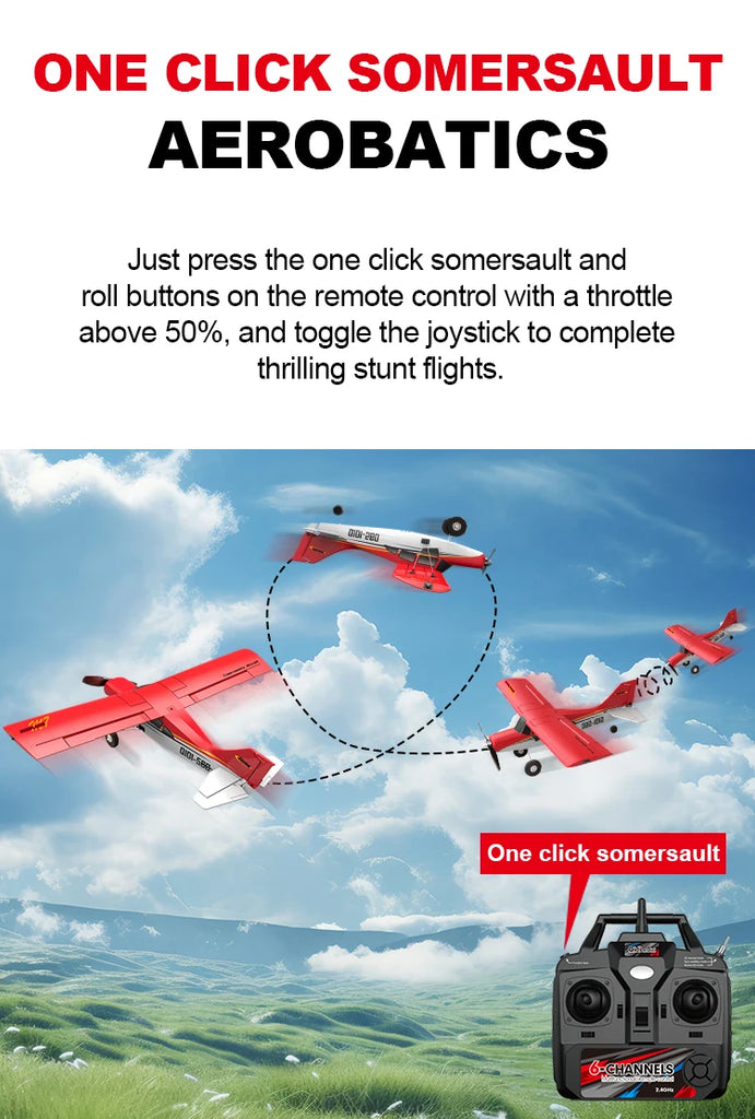Qidi560 Moore M7 Off-Road RC Plane 4CH Brushless Remote Control Fixed Wing Aircraft – EPP Foam Model