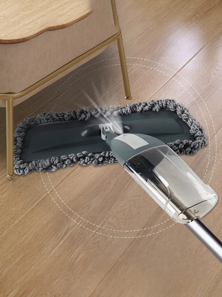 Spray Mop Hand-Free Dual-Use Flat Mop – Wet & Dry Microfiber Floor Cleaner