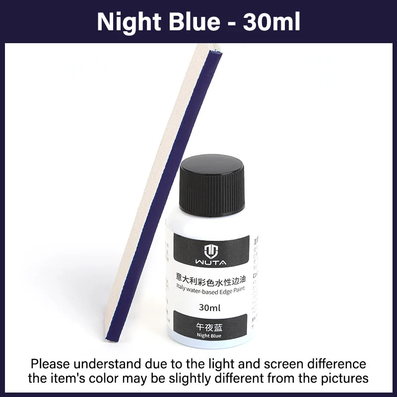 30ml Professional Leather Edge Paint – Italy Imported Water-Based Semi-Gloss Edge Oil, 22 Colors DIY Leather Finish