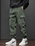 Men’s Casual Elastic Waist Jogger Pants – Spring & Autumn Stretch Straight Fit with Drawstring and Pockets thumbnail 1