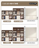 Luxury Nordic Modern Metal Wardrobe with Storage Drawers – Adult Bedroom Closet Furniture thumbnail 26