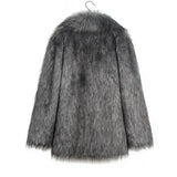 Men’s Faux Fox Fur Jacket Coat – Thick Shaggy Winter Outerwear thumbnail 27