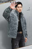 Nature Wool Men’s Real Fur Shearling Coat – Winter Leather Jacket, Loose Fit, Short Style thumbnail 17