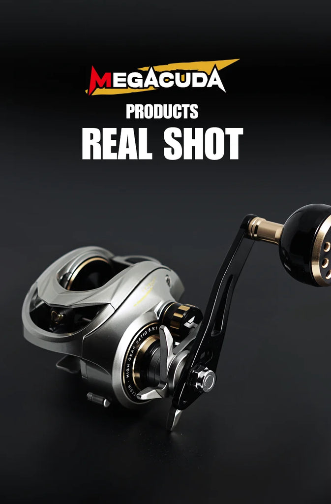 SeaSir Megacuda Baitcasting Reel – 15KG Drag, 9+1BB, 6.5:1 Gear Ratio, Deep Spool Aluminum & Carbon Jigging Reel for Saltwater Fishing