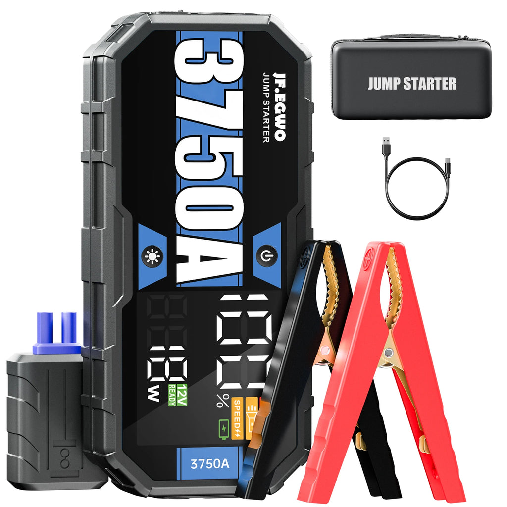 Car 6250A 30000mAh Portable 12V Jump Starter Power Bank Auto Battery Charger Booster