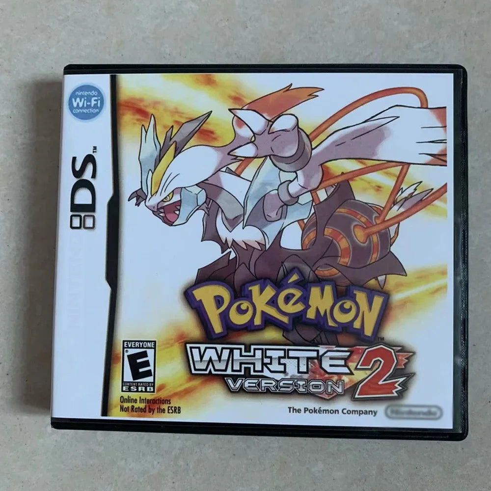Pokemon Black & White 1+2 Combined Card for DS/NDS/3DS with Box Cassette